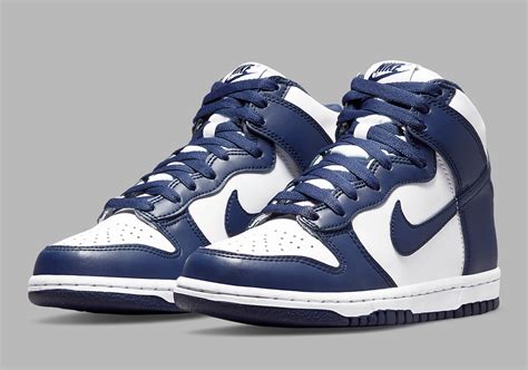 nike dunk high white midnight navy|nike dunks midnight navy unc.